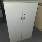 ARMARIO MEDIANO BLANCO CON 2 BALDAS